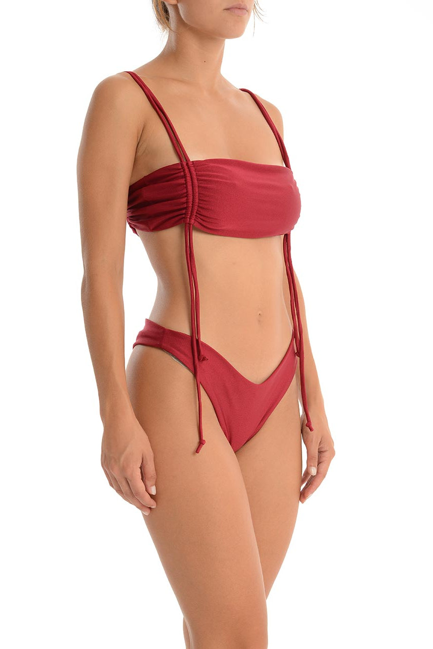 Bikini Fascia con Laccetti Monocolor