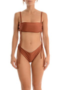 Bikini Fascia con Laccetti Monocolor