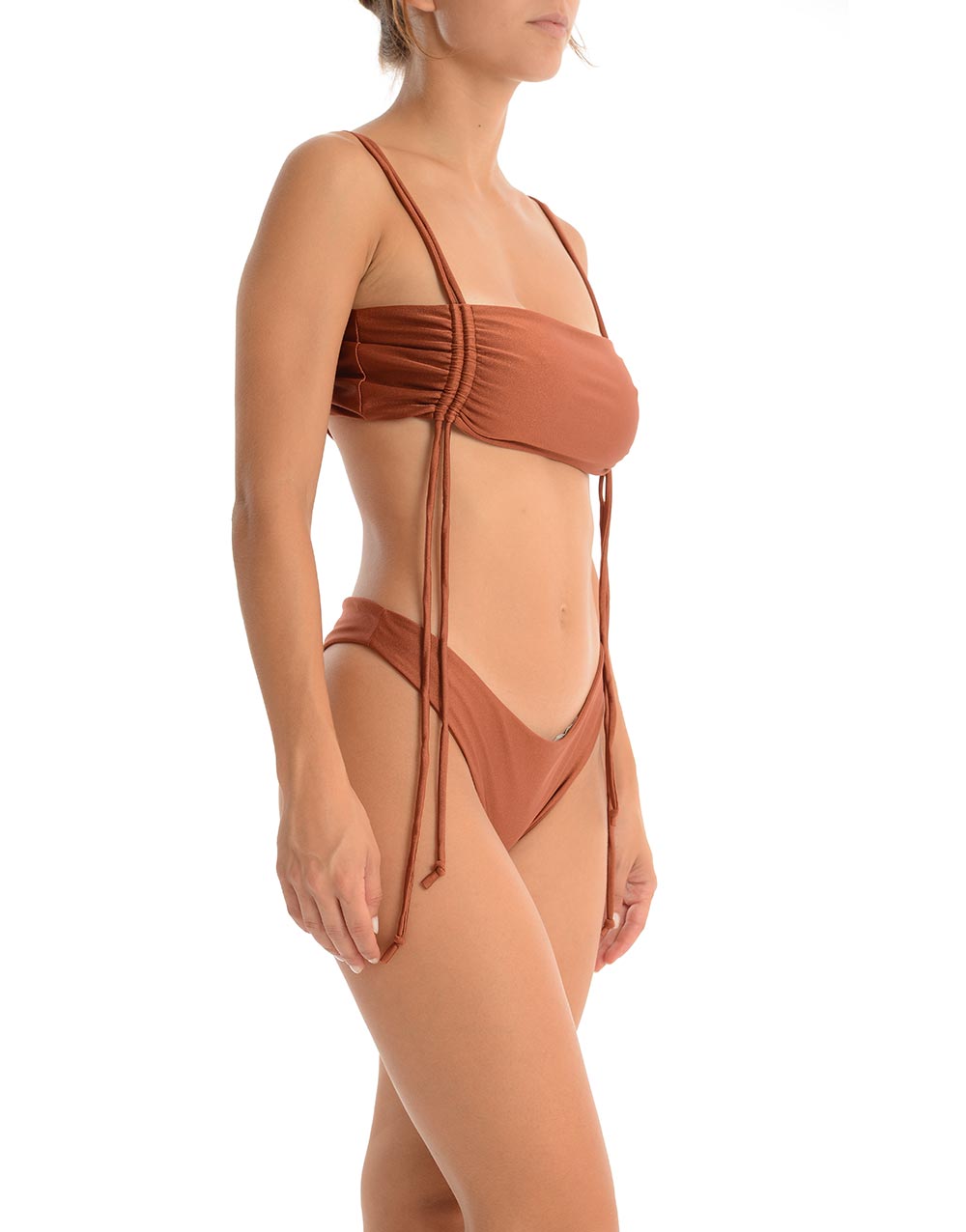 Bikini Fascia con Laccetti Monocolor