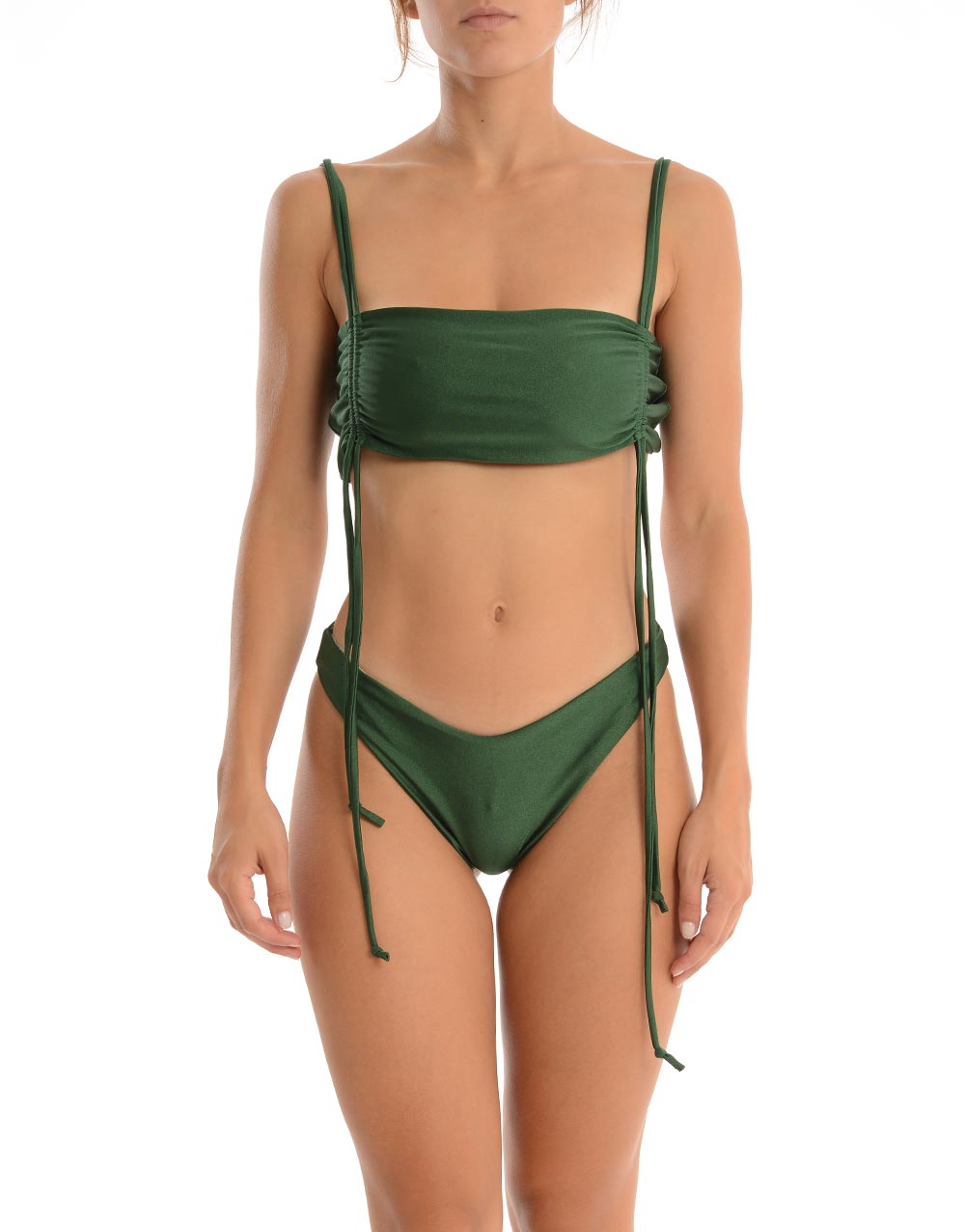 Bikini Fascia con Laccetti Monocolor