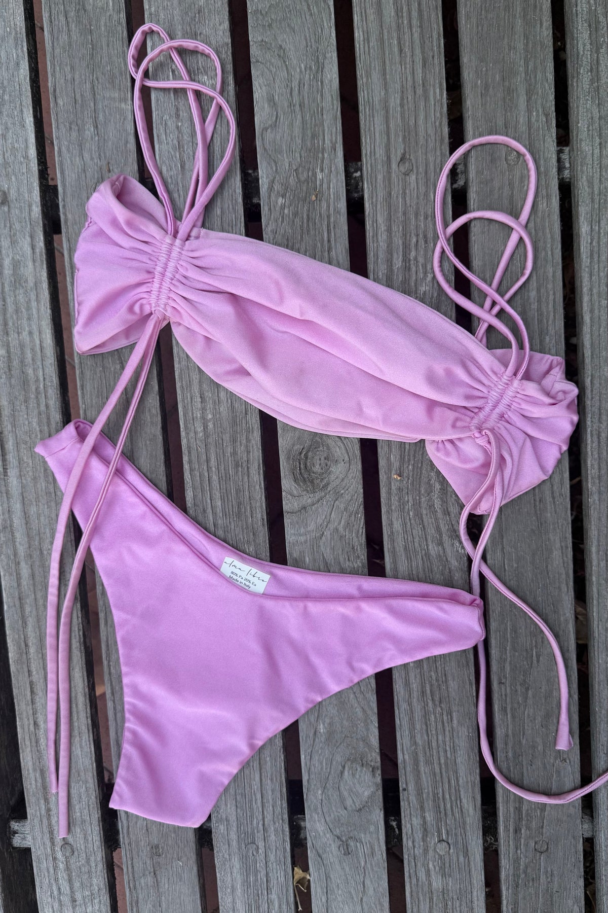 Bikini a Fascia Tinta Unita