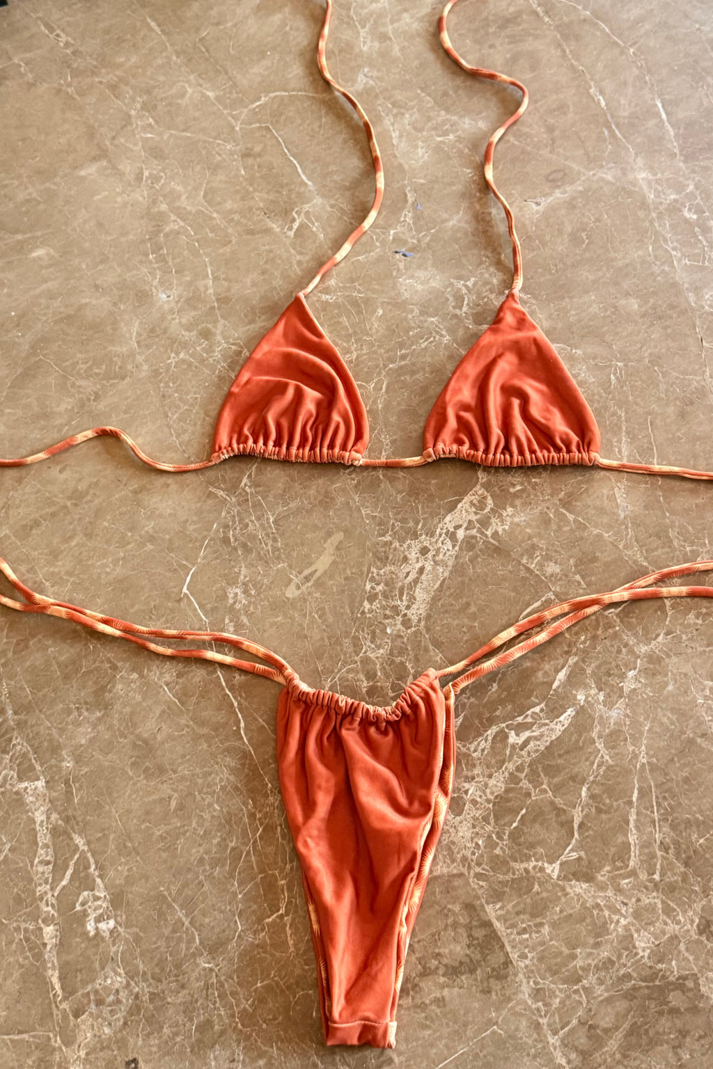 Bikini Due Pezzi Triangolo Fantasia Sole