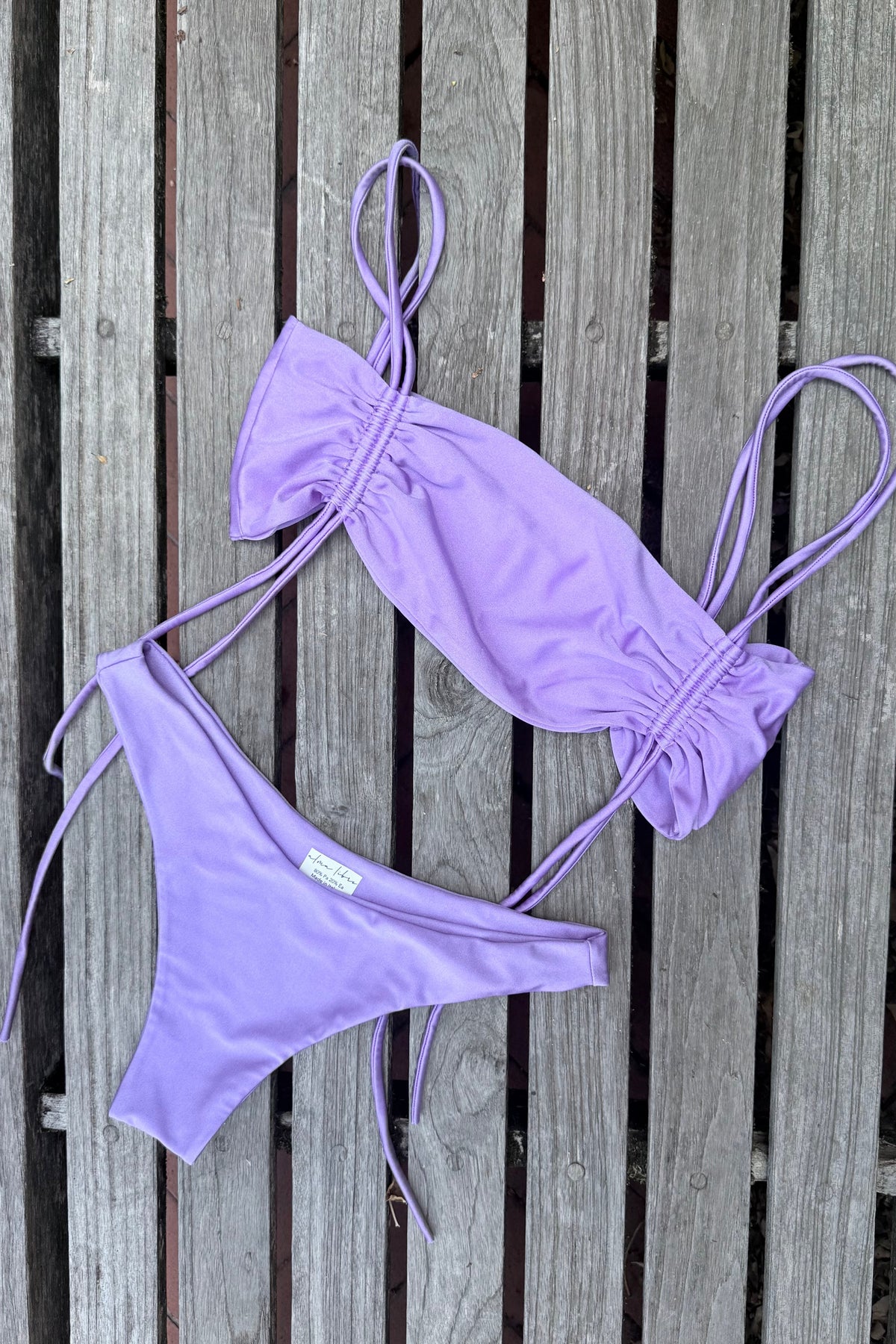 Bikini a Fascia Tinta Unita