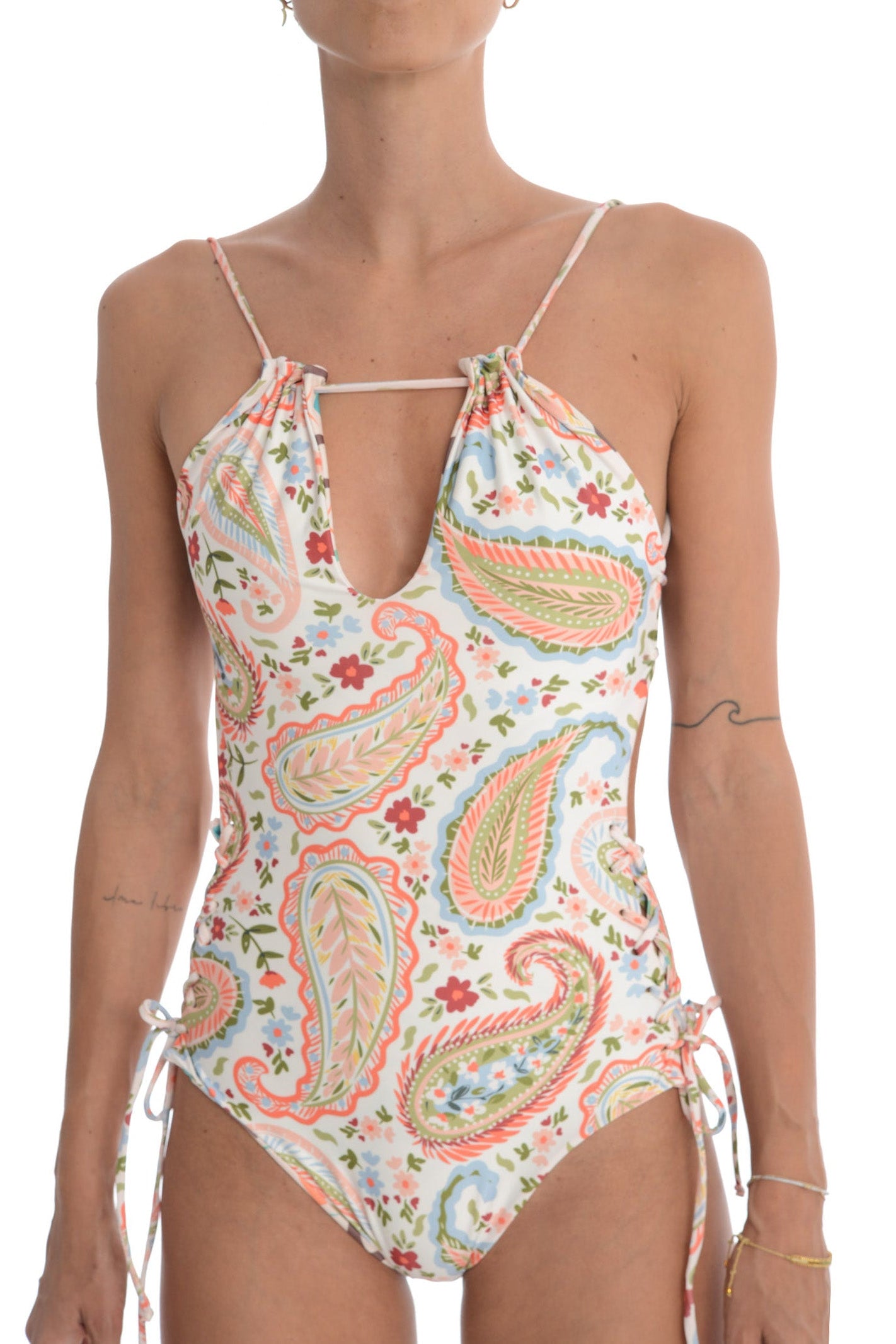 Costume Intero Reversibile Fantasia Boho & Pesci